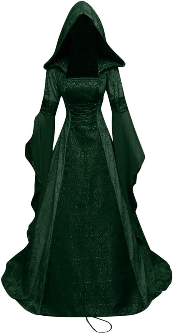 OIOLOYJM Renaissance Costume Women Medieval Sexy Plus Size Witch Vampire Gothic Halloween Costumes Woman 2025 Clothes Dresses