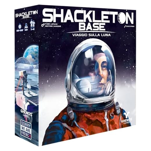 Shackleton Base: Viaggio sulla Luna - Gioco da Tavolo di Strategia - Espandi la tua Agenzia Spaziale sulla Luna - 1-4 Giocatori - 14+ Anni - 60-120 Minuti