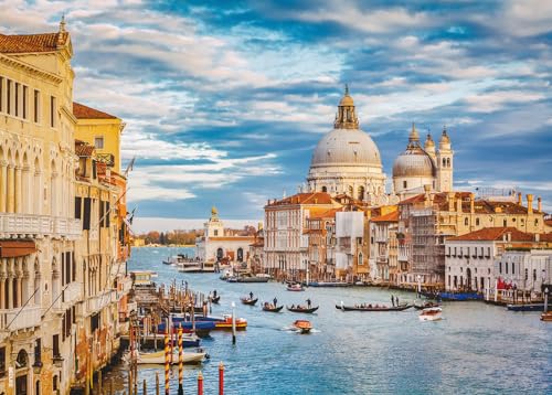 Rompecabezas para adultos de 1000 piezas Venezia Italia, cartón grueso y resistente, encaje preciso, edad recomendada 14+ miniatura 1
