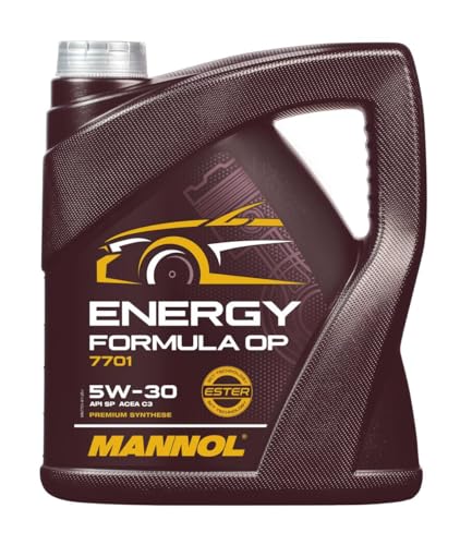 MANNOL Aceite de motor 5W-30 Energy Aceite para motor ACEA C2 ACEA C3 API SP Formula OP 4L