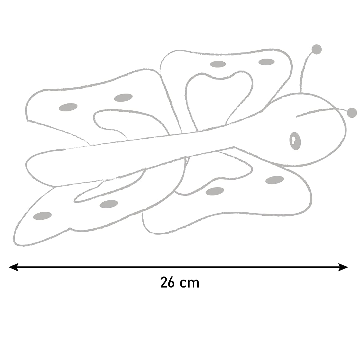 Pluszowa zabawka 2 w 1, odwracalna pluszowa kreatywna zabawka dla lalek, super miękka zabawka edukacyjna dla dzieci, poliester, Klar, 5 x 23 x 26 cm, uniseks
