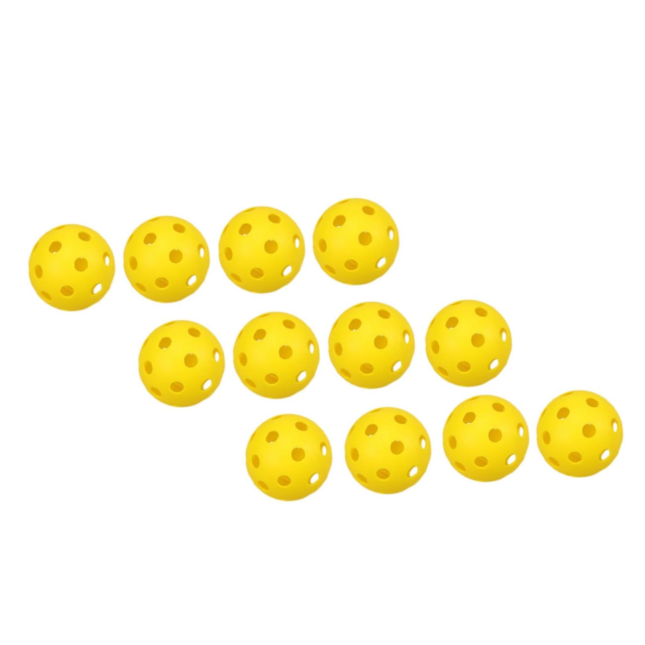 GOOHOCHY Indoor/Outdoor Golf Practice Balls 12pcs Golf Training Balls Bright Colors Pe Material for Levels