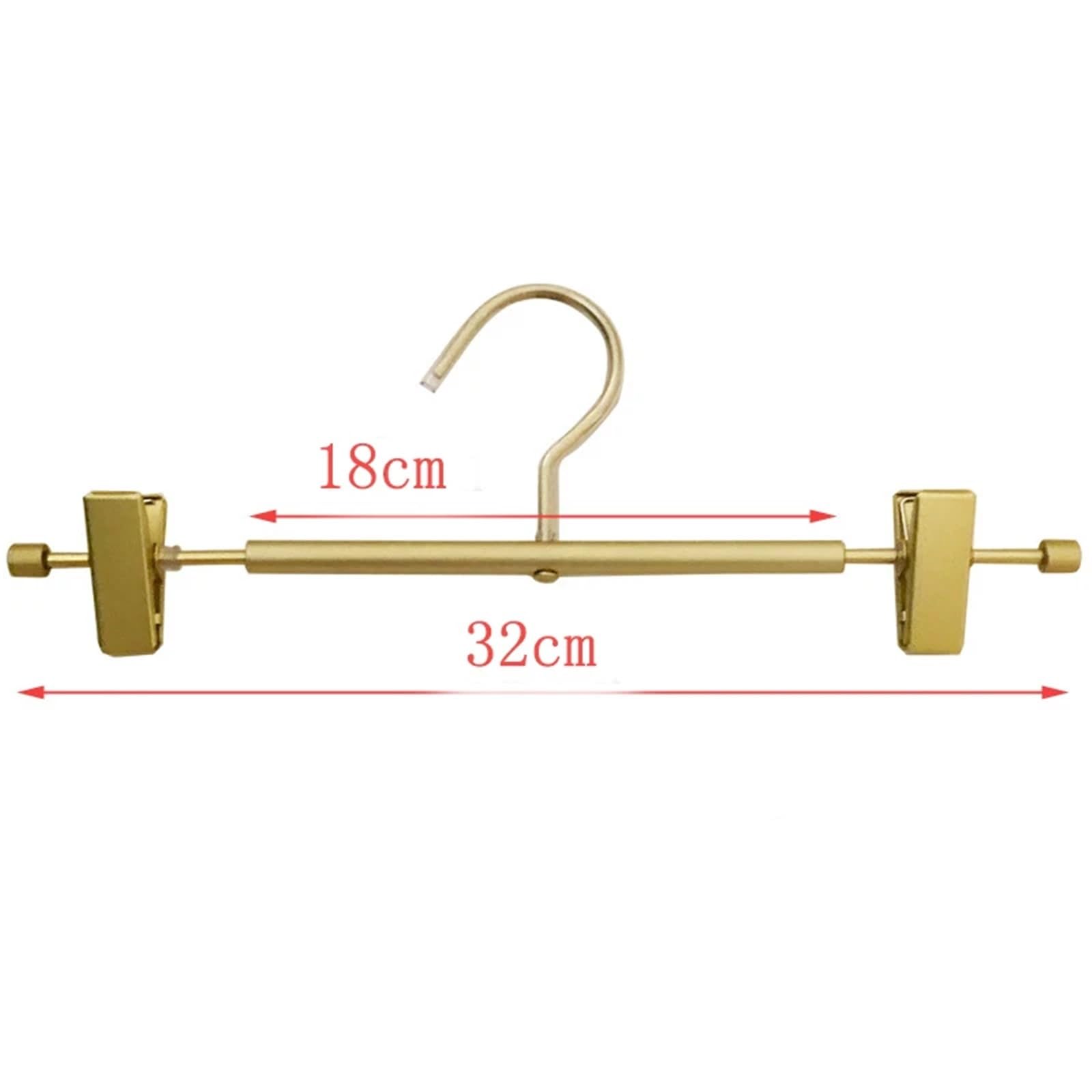 Hosenbügel Hosenbügel-Clip aus Metall und Aluminiumlegierung, rutschfest, for Hosen, Röcke, Wäscheständer, Kleiderschrank, Aufbewahrung, Kleiderbügel