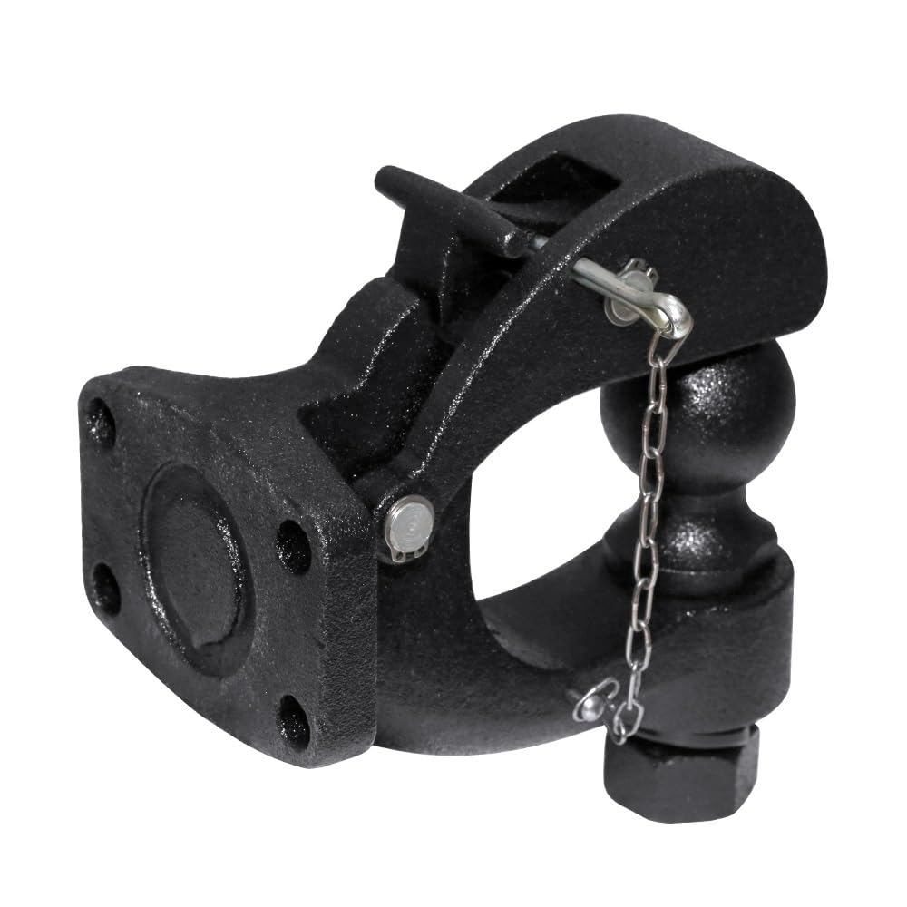 hak holowniczy Hak holowniczy Pintle Hook Hitch 2" 50mm Ball Towing Heavy Duty 5 TON Hak holowniczy do samochodu Części do kamperów Przyczepa kempingowa Akcesoria do kamperów Złącza przyczep(2 Inch Ba
