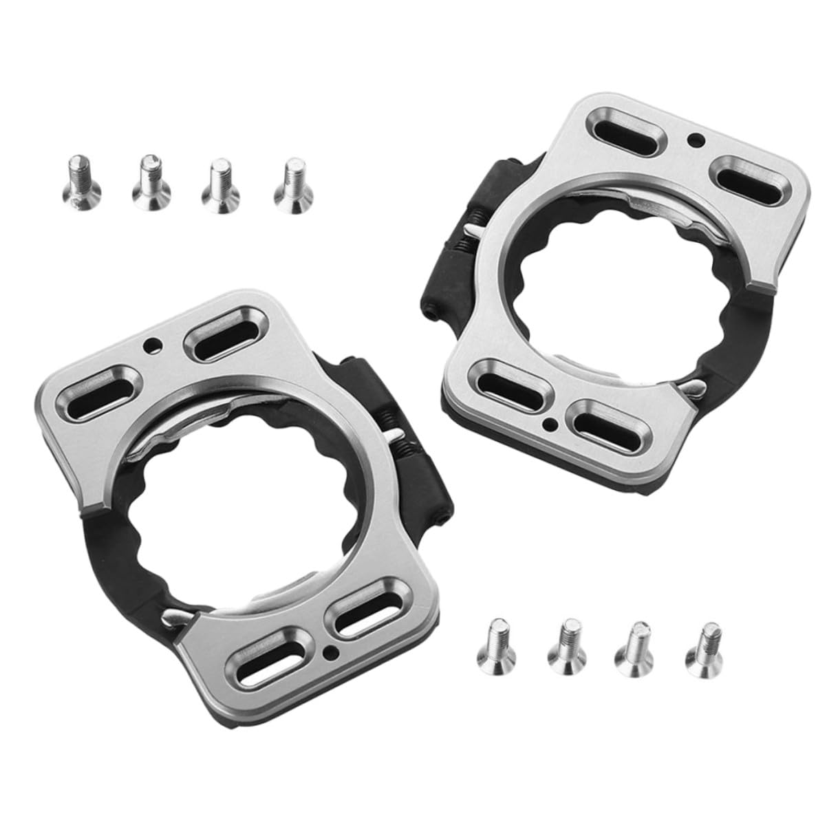2pezzi Tacchette Per Bici Da Strada Sgancio Rapido Accessori Per Scarpe Da Ciclismo Copriscarpe Per Bicicletta Copritacchette Per Bicicletta Fermo Per Movimento Bici Adattatore Per