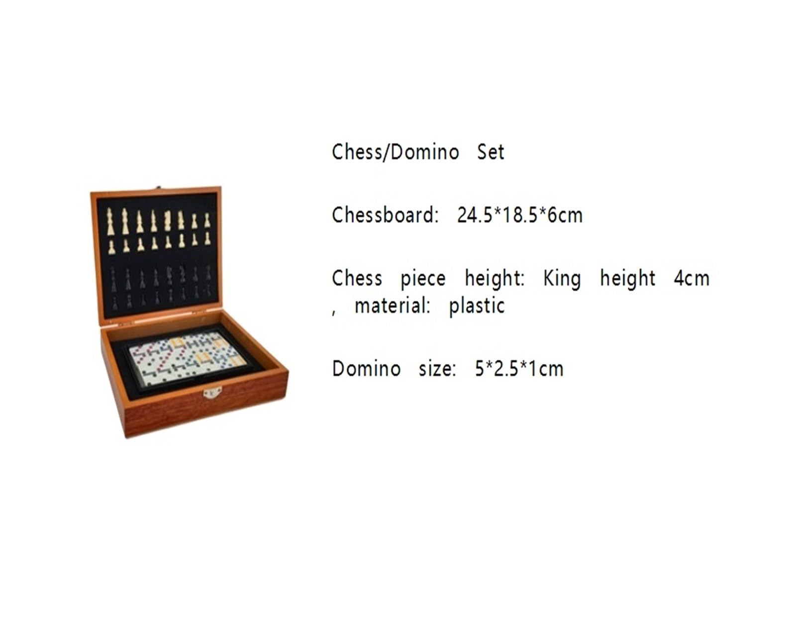 schachspiel Schach-Domino-Set for Erwachsene und Kinder, faltbares Schachset, reisefreundlich und gut lesbar for Unterhaltung zu Hause