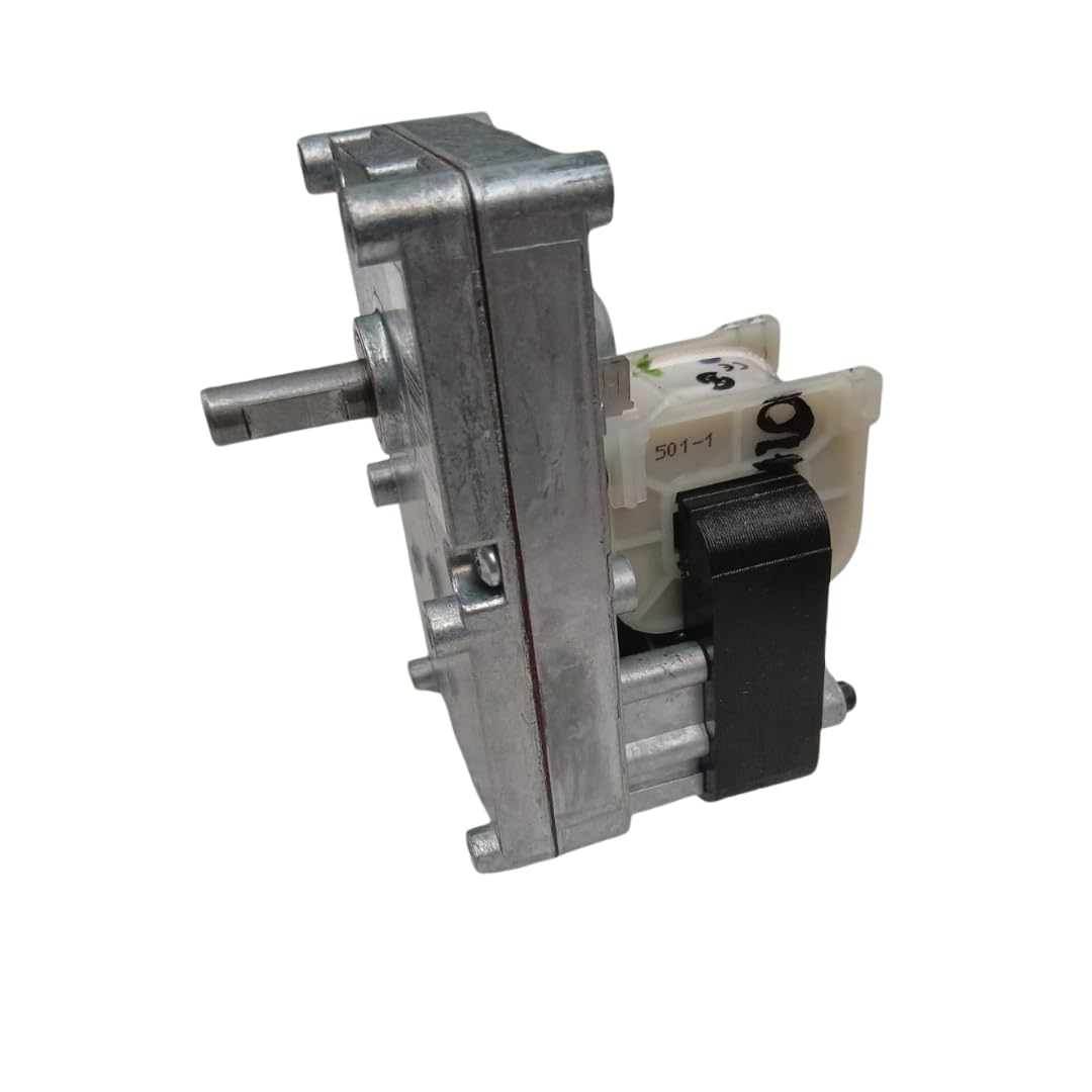 MOTORIDUTTORE MERKLE PER STUFA A PELLET S11008, MK GF6422, ALBERO 9,5 mm, 1,1 RPM, SENSO ORARIO