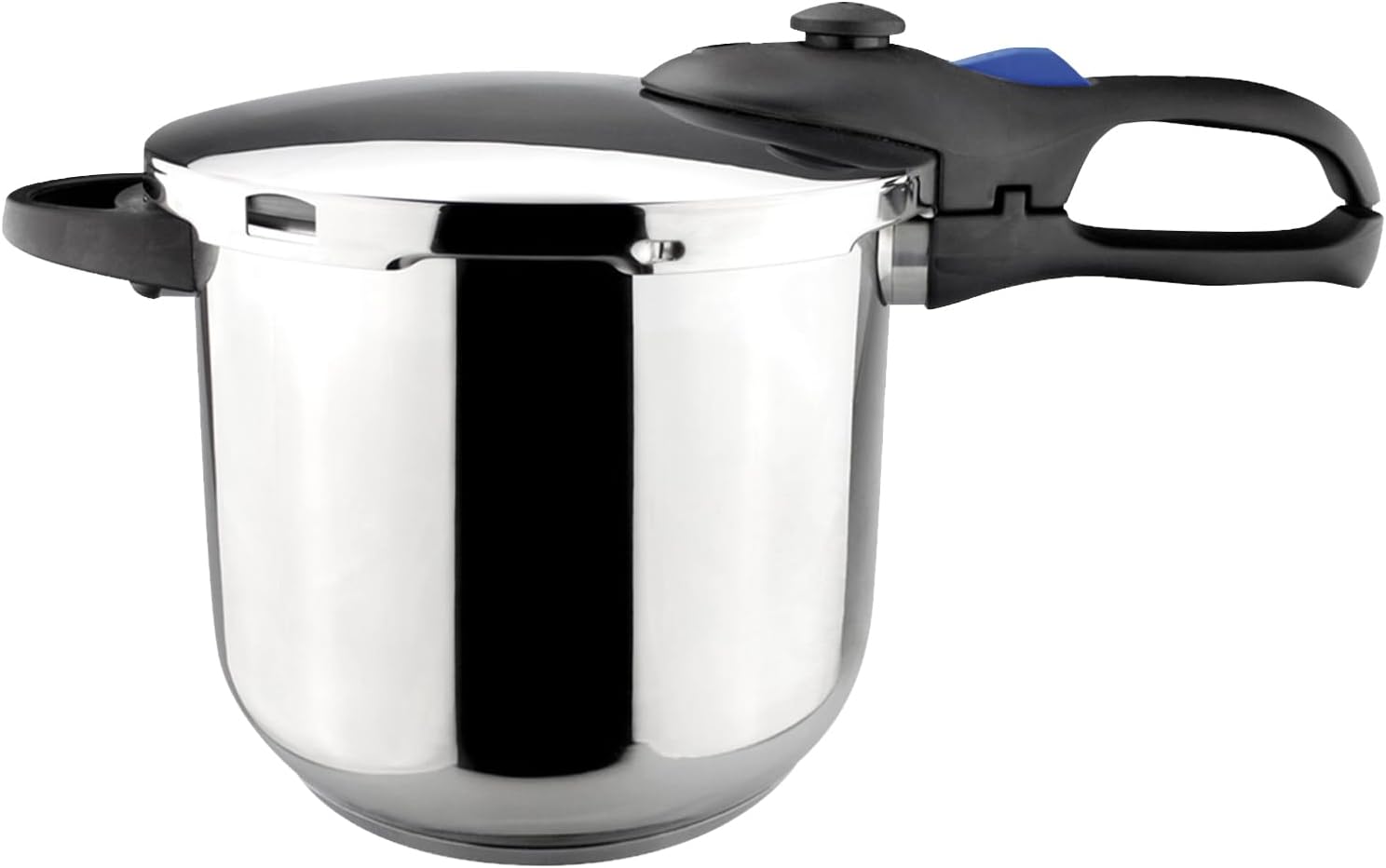 Favorit 8-Quart Pressure Cooker, 18/10 Stainless Steel Fast Cooker for Quick & Healthy Meals, Induction Compatible, Works on All Stovetops