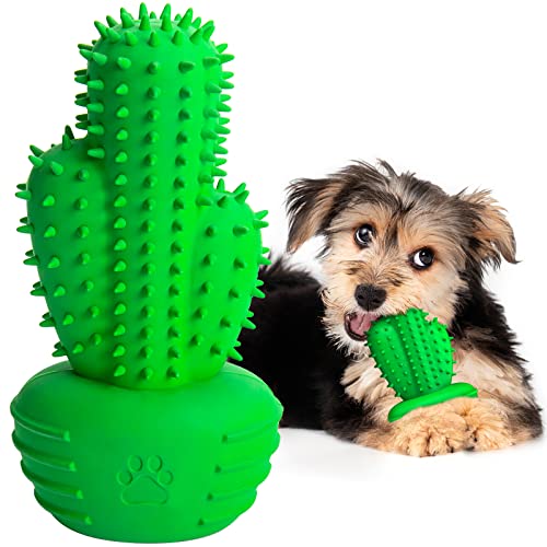 Pamlulu Christmas Dog Gifts, Dog Toys for Small Dogs Dog Toothbrush for Teething Cleaning, Rubber...