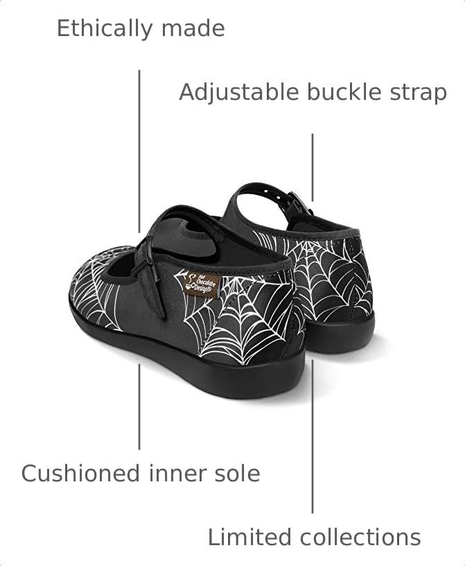 Image of Hot Chocolate Design - Women's Mary Jane Flat Dress Shoes with Adjustable Buckle-Strap