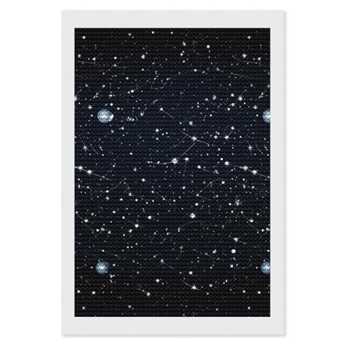 Peinture diamant constellations pour votre décoration salon