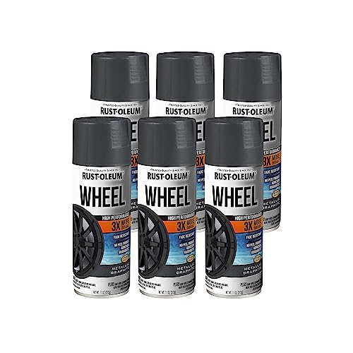 Image of Rust-Oleum High Performance Wheel Spray Paint, Metallic Graphite