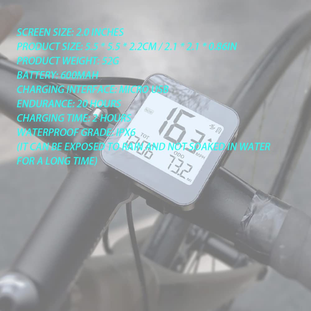 Licznik rowerowy, GPS bezprzewodowy rower komputer licznik kilometrów licznik prędkości jazdy na rowerze stoper krokomierz z wyświetlaczem LCD automatyczne budzenie się, do śledzenia prędkości dystansu czasu