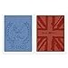 Produktbild Sizzix London Icons und Union Jack Set von Tim Holtz Texture Fades Prägemappen, 2er Packung, Mehrfarbig