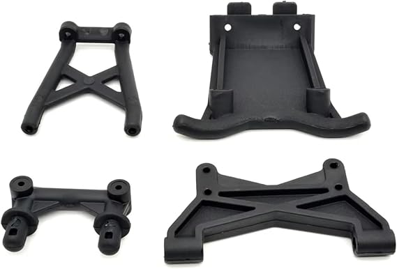 Compatible With ZD For Racing For DBX07 1/7 RC Car Upgrade Parts Spare Accessories Front Bumper And Body Post Set Rc Crawler Bumper