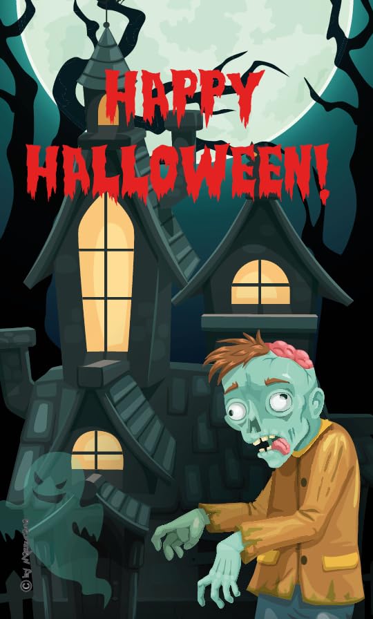 Happy Halloween flaga 3, flaga na Halloween, ultra tkanina na flagę statkową/150 x 90 cm