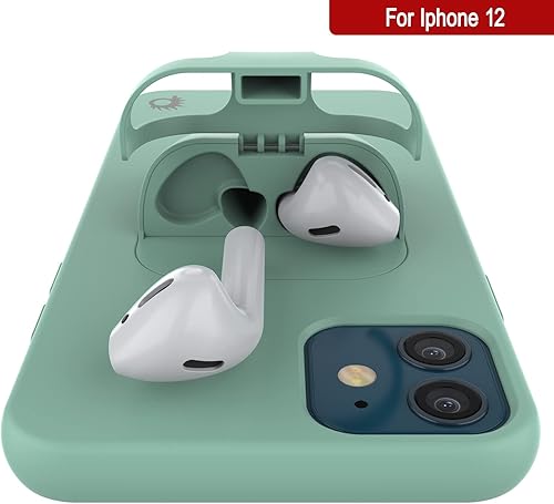 Miniatura 2 de Punkcase Funda para iPhone 12 Airpods (Serie CenterPods)  Funda delgada y duradera 2 en 1 diseñada para iPhone 12 (6.1 pulgadas)  Protege tu