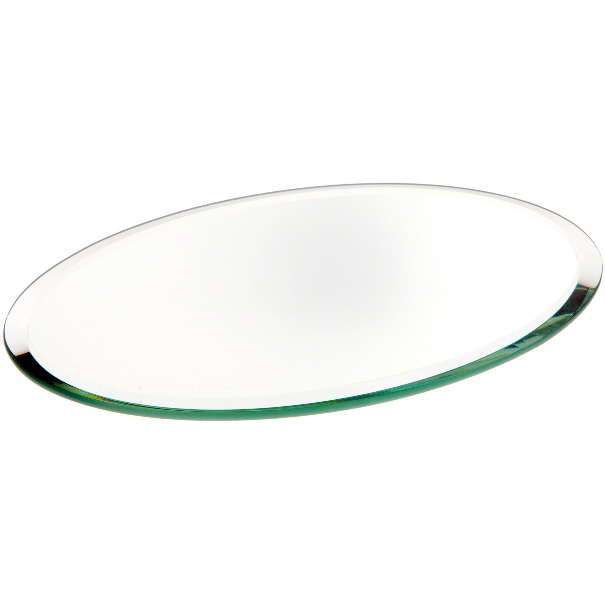 Plymor 4" x 6" Oval, 3mm Thick Beveled Glass Mirror
