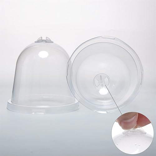 Miniatura 5 de Gardenvy Macetas de jardín con cúpula de humedad macetas reutilizables de 35 pulgadas con agujeros de drenaje tazas de jardinería de plástico