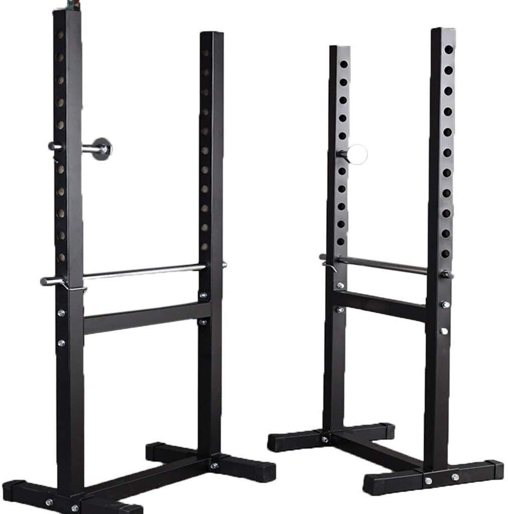 ERoomQ Multi-Function Barbell Rack Men's Fitness Barbell Rack Multifunctional Shelf Adjustable Bracket Home Indoor Gym Strength Training Stand Only Sell Shelves Squat Rack