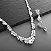 Mariell Bridal Wedding Necklace Earrings Set, Crystal Jewelry Set for Brides, Bridesmaid, Prom, Pageant
