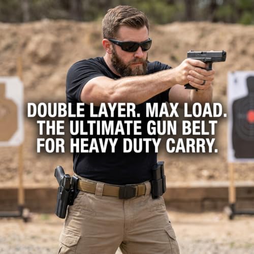 Image of KingMoore Tactical Gun Belt | 1.5 inch Width Dual-Layer Heavy-Duty 1000D Nylon for EDC & CCW