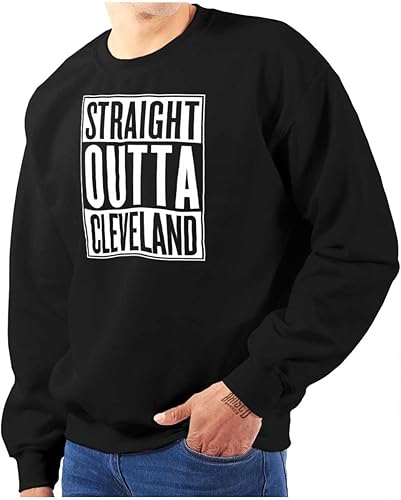 Clásico Teaze Straight Outta Cleveland Ohio Souvenir Womens Mens Crew Sudadera