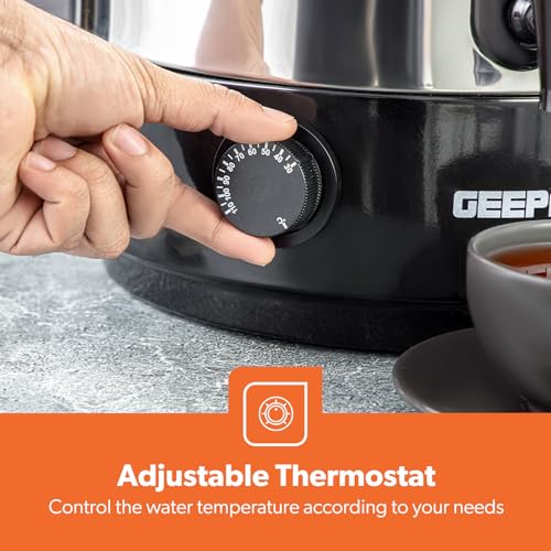 Geepas Electric Catering Urn, 2500W Instant Hot Water Dispenser - Tea Urn Kettle for Home Brewing, Commercial or Office Use with Keep Warm - Easy Pour Tap, Stainless Steel 30 Litre (Renewed) - Image 3