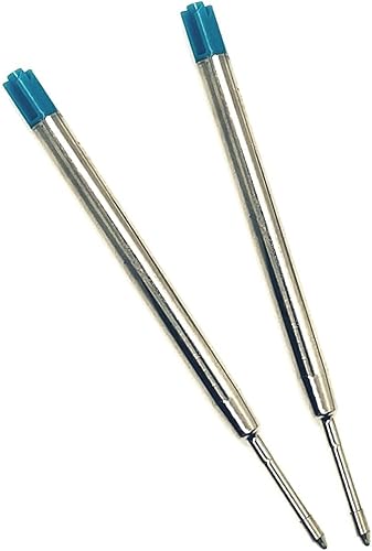 Miniatura 9 de BASTION Bolígrafo de fibra de carbono y acero inoxidable Plus 2 repuestos de tinta azul gel, punta fina de metal de lujo (0.020in) para mujeres y