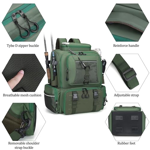 WANOON Fishing Tackle Storage Bags - Thumbnail 4