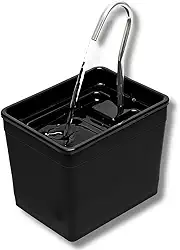 Bebedouro para Gatos Silencioso e Econômico, Fonte de Água Automática que Não Gasta Energia e Não Faz Barulho(Preto)