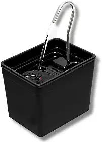 Bebedouro para Gatos Silencioso e Econômico, Fonte de Água Automática que Não Gasta Energia e Não Faz Barulho(Preto)