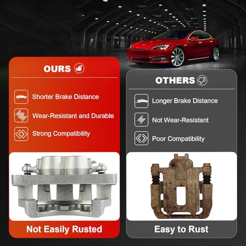 Image of cciyu Front Left & Right Brake Calipers Assembly w /Bracket 18B4689 18B4688 2000 For Ford For Excursion,1999 2000 For Ford For F-250 Super Duty,1999 2000 For Ford For F-350 Super Duty