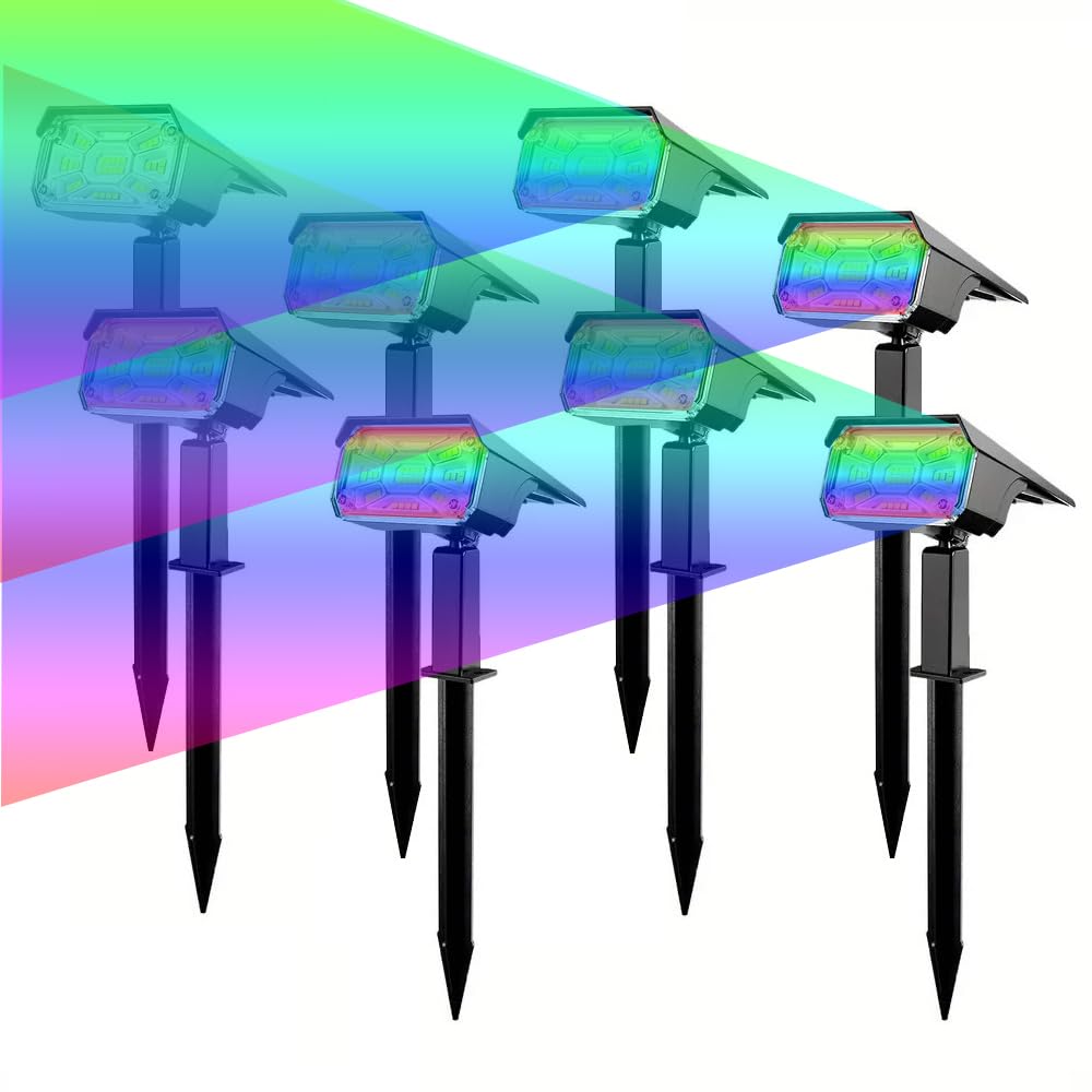 Faretto Solare RGB Per Esterni 37/20LED Paesaggio Solare - Foto 6