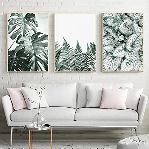 Affiche botanique moderne 50x75cm sans cadre pour grand mur vide