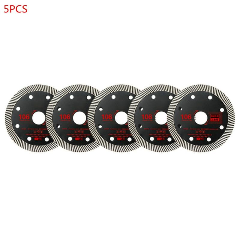 106MM Diamante Nero Lama Disco Porcellana Marmo Piastrelle Ceramiche Granito Lame di Taglio Per Smerigliatrice Angolo Diamante Lama Per Sega (5PCS)