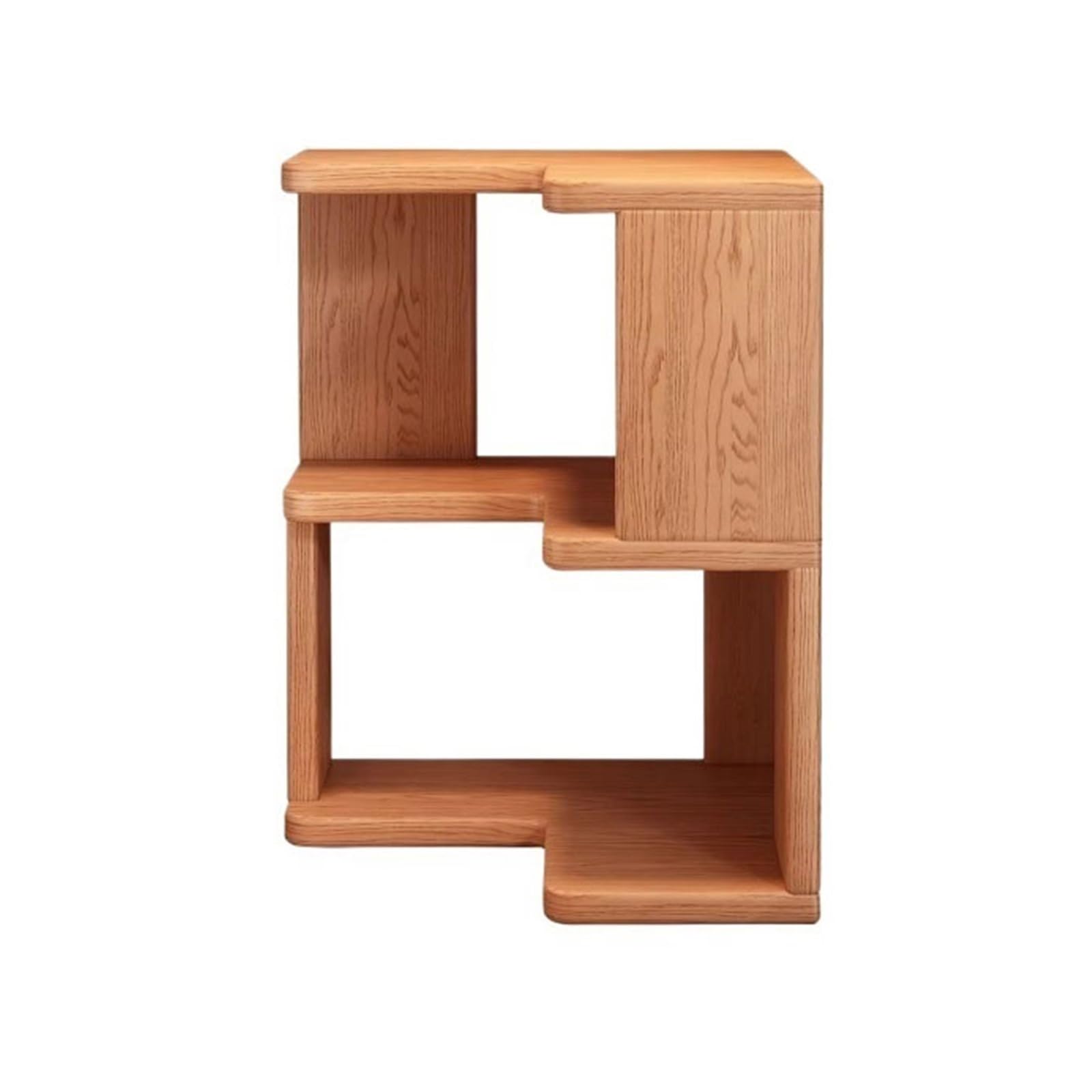 Zhaoj24-05 Bookcase Home Corner Wooden Bookshelf Three Layer Tabletop Simple Style Storage Rack(Large)