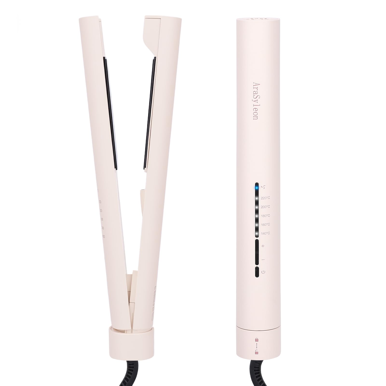 Prostownica 2 w 1 do włosów z ceramicznymi płytkami (31mm) w 30 sekund osiąga wybraną temperaturę (140-220°C), idealna do codziennego prostowania i kręcenia.