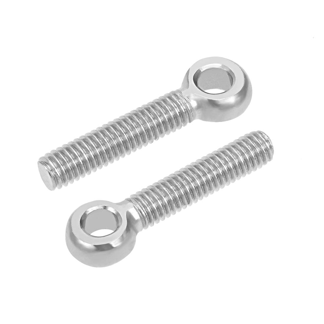 uxcell M6 x 30mm 304 Stainless Steel Machine Shoulder Lift Eye Bolt Rigging 5pcs