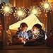 LetsFunny 120 LED Warmlight Fairy Christmas Lights, 8 Modes Dimmable, 4 Pack Bursting Star Hanging Lights for Ceiling Patio Indoor Outdoor