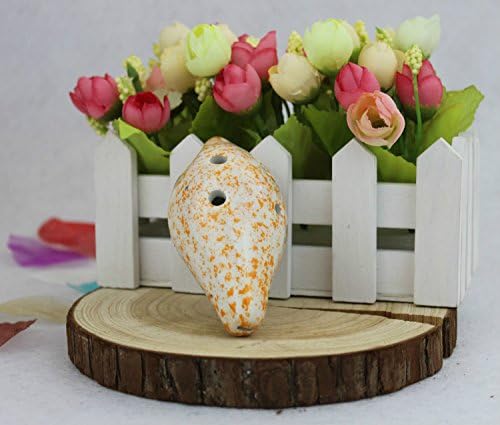 Ceramic Handmade 6 Hole Ocarina Easy to Learn,Suitable for Kids and Children