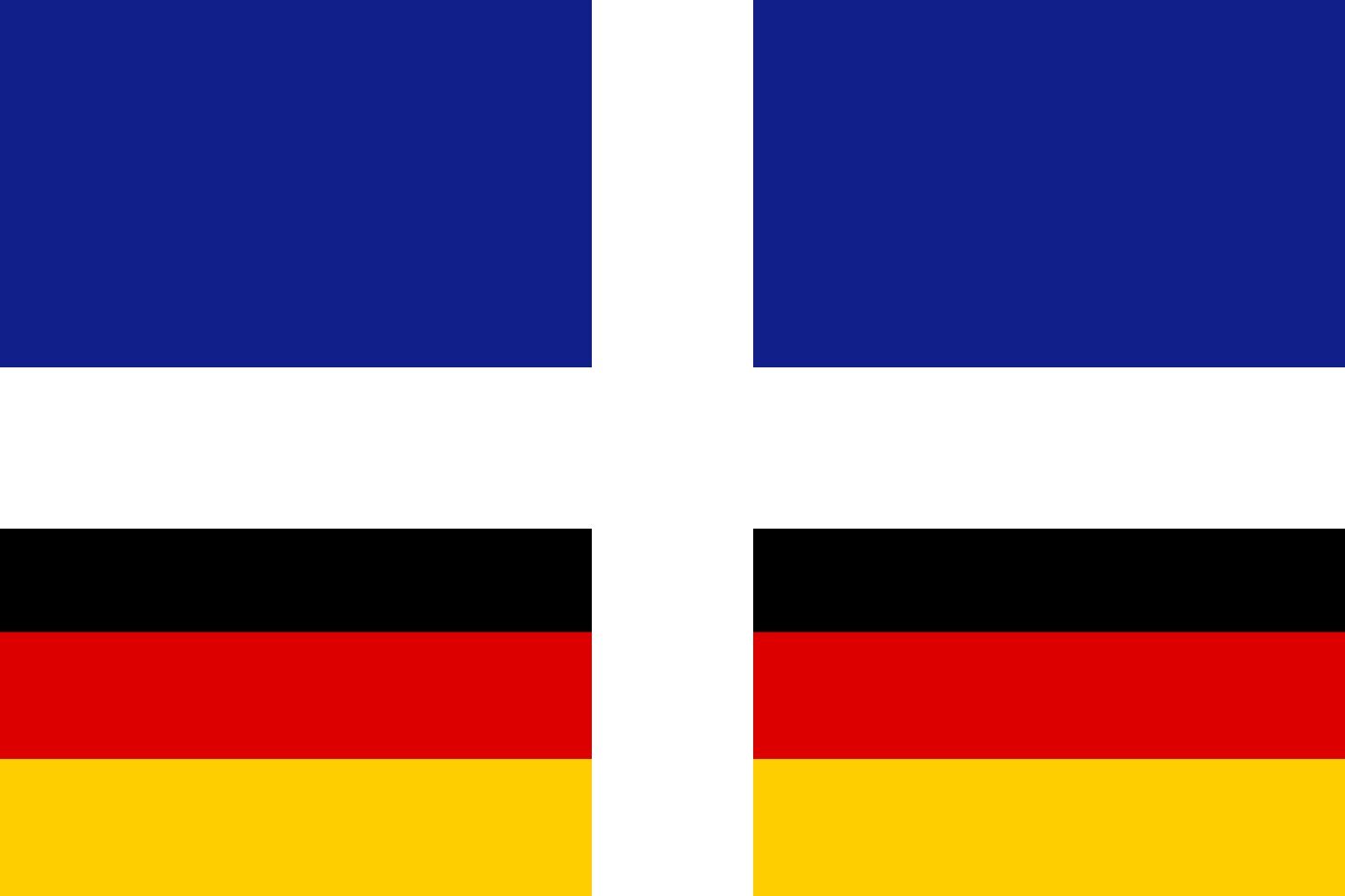 Drapeau paysage 90x150cm résistant au vent | Drapeau Large GR DE 2 1.35m²