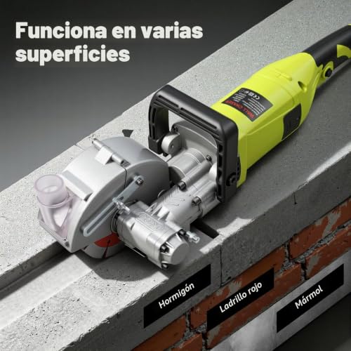 Miniatura 2 de Fresadora De Muros 4000 W 7500 R Min, Máquina De Corte De Pared De Hormigón Con Hoja De Sierra, Bomba De Agua, Cazador De Pared Eléctrica
