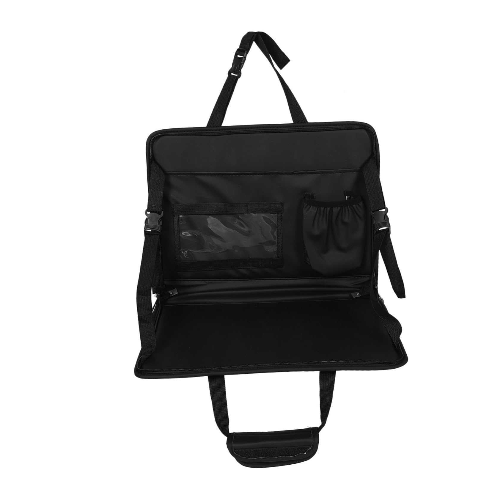 Support pour ordinateur portable voiture pliable avec rangement cuir PU Cabilock
