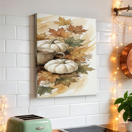 Toile murale citrouilles suspendre avec kit de fixation pour cuisine - 6