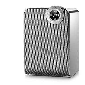 MOVOLS Electric Space Heaters, With Two Smooth-rolling Wheels Hose Set Cover Round Side Table Outdoor Patio Heater