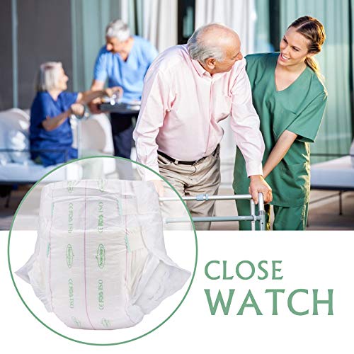 Newclears Adult Diapers With Tabs For Men Women Incontinence Care, Disposable Absorbent For Disability Postnatal Patient Bedridden Care, 10 Count/Pack, 6 Pack, S #TOP3