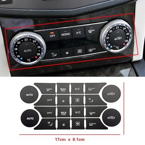 Rénovation boutons climatisation Mercedes Classe C W204 pour trajets nets