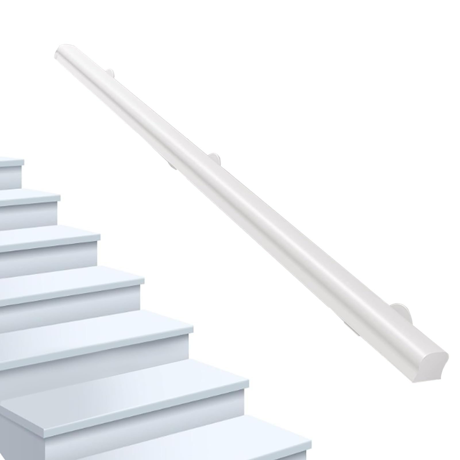 Balustre d'escalier en bois blanc massif de haute qualité pour une finition soignée
