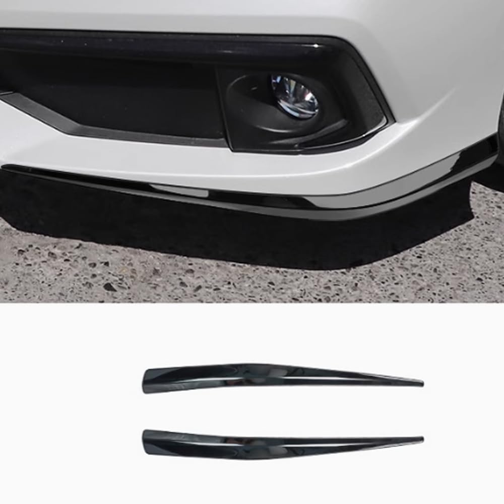 JIEOSDIN Car Accessories Front Bumper Corner Protection Cover Trims Compatible with Honda 10th Gen Civic Sedan 2019 2020 2021 (Black Titanium) 2PCS Stainless Steel
